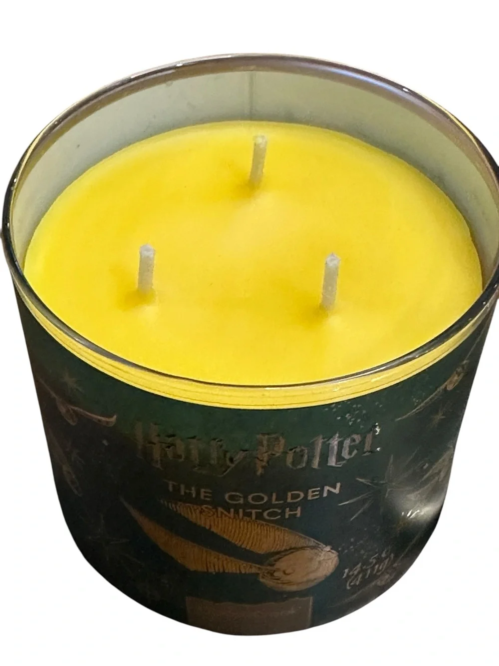 Goose Creek Harry Potter The Golden Snitch 14.5 oz 3-Wick Scented Candle New